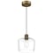 Access Lighting Port Nine Chardonnay, Chardonnay LED Pendant, Antique Brushed Brass Finish, Clear Glass 63141LEDDLP-ABB/CLR - alternate 1